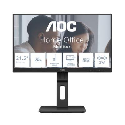 AOC E2 22E2UMF, 54,6 cm (21.5"), 1920 x 1080 Pixels, Full HD, LED, Zwart
