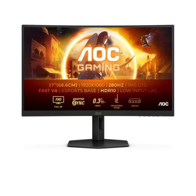 AOC G4 C27G4ZXU, 68,6 cm (27"), 1920 x 1080 Pixels, Full HD, LED, 0,3 ms, Zwart