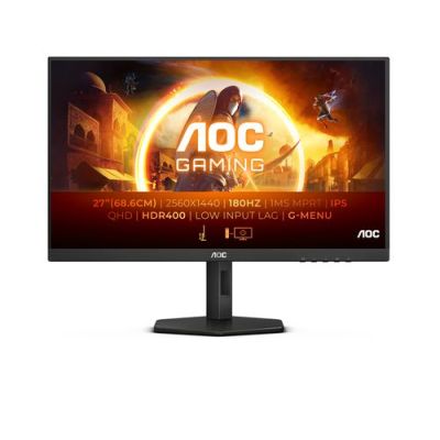 AOC Q27G4X, 68,6 cm (27"), 2560 x 1440 Pixels, Quad HD, LCD, 1 ms, Zwart