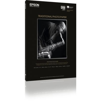 Epson Traditional Photo Paper, DIN A2, 330g/m², 25 Vel, 330 g/m², A2, SureColor SC-T7200D SureColor