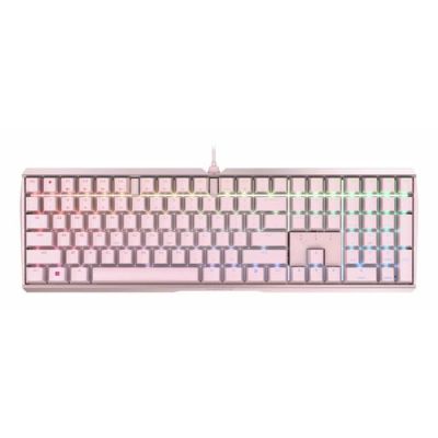 CHERRY MX Board 3.0S RGB, Bedraad, USB, Mechanische keyswitch, QZERTY, RGB LED, Roze