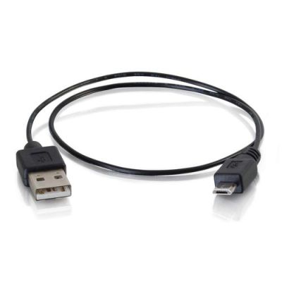 C2G 81708, 0,46 m, USB A, Micro-USB B, USB 2.0, Mannelijk/Mannelijk, Zwart