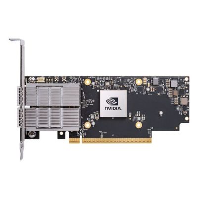 Nvidia ConnectX-7, Intern, Bedraad, PCI Express, Fiber, 50000 Mbit/s, Zwart, Grijs