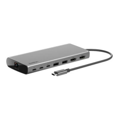Belkin INC015BTSGY-CZ, Bedraad, USB 3.2 Gen 1 (3.1 Gen 1) Type-C, 100 W, 1.4/2.0, 1000 Mbit/s, Alumi