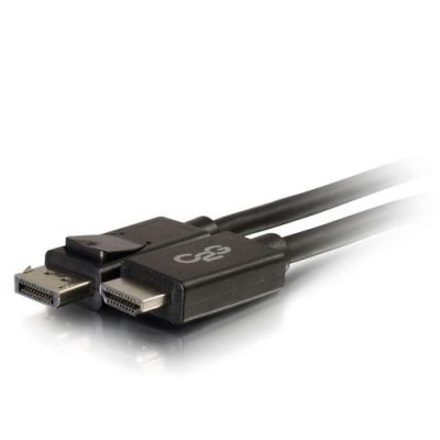 C2G 1,8m DisplayPort™ mannelijk naar HDMI® mannelijk adapterkabel - Zwart, 1,8 m, DisplayPort, HDMI,