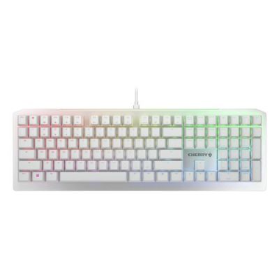 CHERRY MV3.0 RGB, Bedraad, USB, Mechanische keyswitch, QWERTY, RGB LED, Zilver, Wit