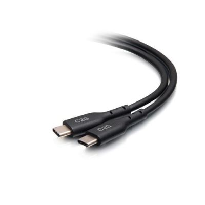 C2G 0,5m USB-C-kabel mannelijk naar USB-C mannelijk (20V 5A) - USB 2.0 (480Mbps), 0,5 m, USB C, USB