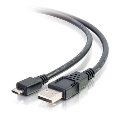 C2G 0,9m USB 2.0 A naar Micro-B kabel M/M - zwart (0,9m), 0,9 m, USB A, Micro-USB B, USB 2.0, 0,48 G