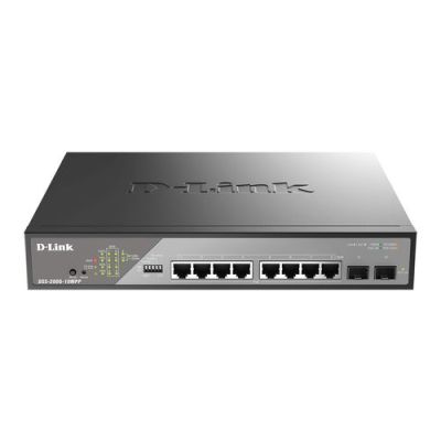 D-Link DSS-200G-10MPP/E, Managed, L2, Gigabit Ethernet (10/100/1000), Full duplex, Power over Ethern