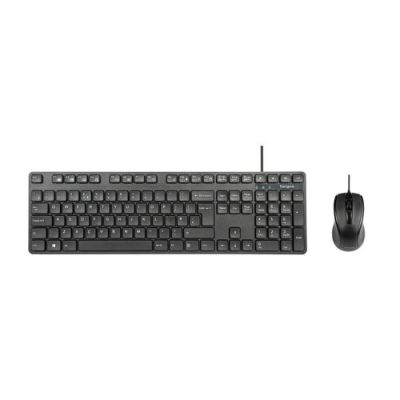 Targus AKM622UK, Volledige grootte (100%), Bedraad, USB, QWERTY, Zwart, Inclusief muis