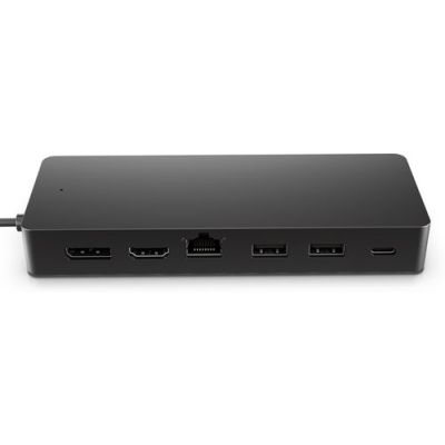 HP Universal USB-C Multiport Hub, Bedraad, USB 3.2 Gen 2 (3.1 Gen 2) Type-C, 10,100,1000 Mbit/s, Zwa