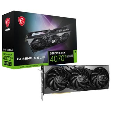 MSI GAMING GeForce RTX 4070 Ti SUPER 16G X SLIM, GeForce RTX 4070 Ti, 16 GB, GDDR6X, 256 Bit, 7680 x