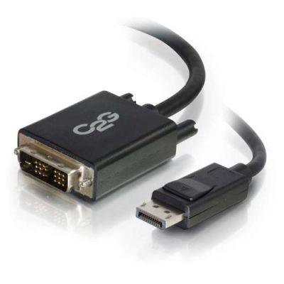 C2G DisplayPort M / DVI M 1.0m, 1 m, DisplayPort, DVI-D, 1920 x 1200 Pixels, Zwart, Mannelijk/Mannel