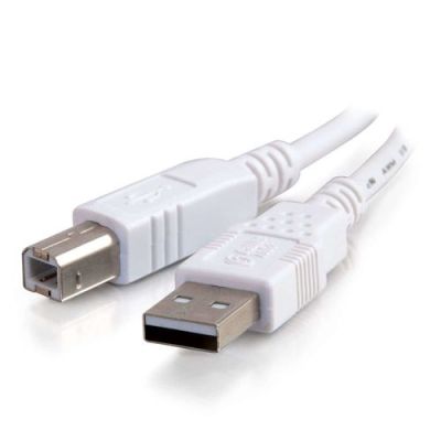 C2G 5m USB 2.0 A/B Cable, 5 m, USB A, USB B, USB 2.0, Mannelijk/Mannelijk, Wit