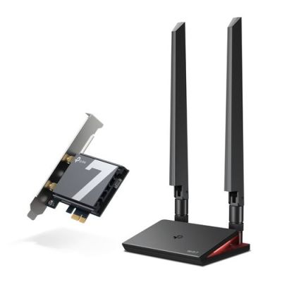 TP-Link Archer TBE550E, Intern, Draadloos, PCI Express, WLAN / Bluetooth, 9300 Mbit/s, Zwart