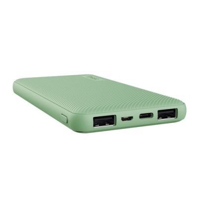 Trust 25029, 10000 mAh, Lithium-Ion (Li-Ion), 3,7 V, 15 W, Groen