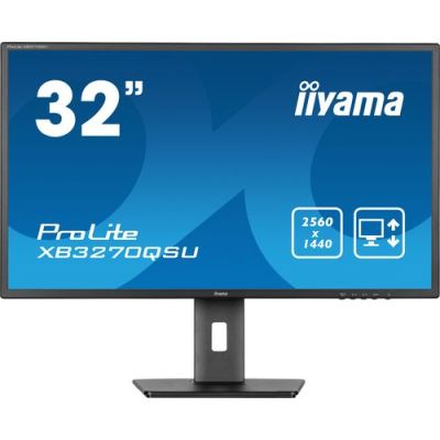 iiyama ProLite XB3270QSU-B1, 81,3 cm (32"), 2560 x 1440 Pixels, Wide Quad HD, LED, 3 ms, Zwart