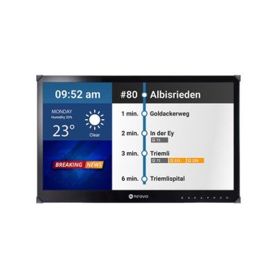 AG Neovo TBX-2201, Digitale signage flatscreen, 54,6 cm (21.5"), LCD, 1920 x 1080 Pixels, 24/7