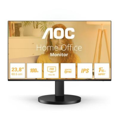AOC 24B3HA2, 60,5 cm (23.8"), 1920 x 1080 Pixels, Full HD, LED, 14 ms, Zwart