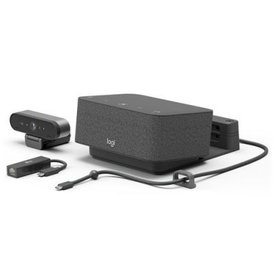 Logitech Logi Dock Focus Room kit Teams, Gepersonaliseerde videovergaderingssysteem, 4K Ultra HD, 90