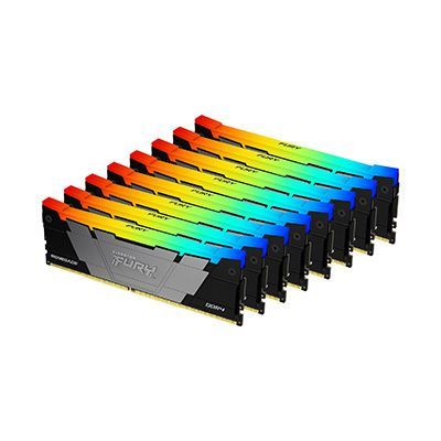 Kingston Technology FURY 256GB 3200MT/s DDR4 CL16 DIMM (set van 8) Renegade RGB, 256 GB, 8 x 32 GB,