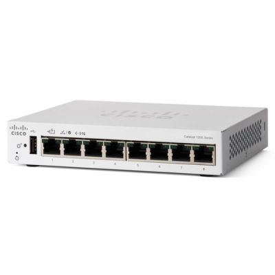 Cisco C1200-8T-D, Managed, L2/L3, Gigabit Ethernet (10/100/1000)