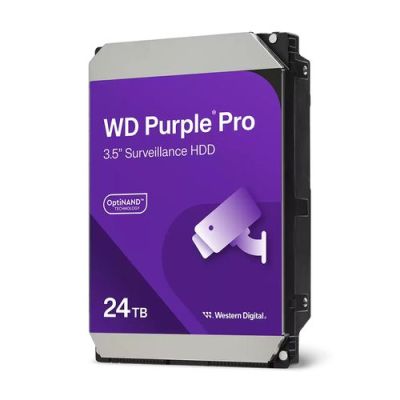 Western Digital HDD Purple Pro 24TB 3.5 SATA 6GBs 512MB, 1 stuk(s)