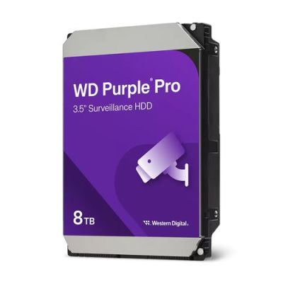 Western Digital Purple Pro Smart Video HDD 8TB, 8 TB, 7200 RPM, 3.5", SATA