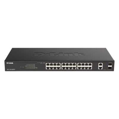 D-Link DGS-1100-26MPV2/E, Managed, L2, Gigabit Ethernet (10/100/1000), Full duplex, Power over Ether