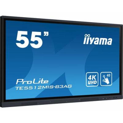 iiyama TE5512MIS-B3AG, Kiosk-ontwerp, 139,7 cm (55"), LCD, 3840 x 2160 Pixels, Wifi, 18/7