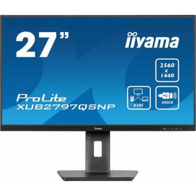 iiyama ProLite XUB2797QSNP-B1, 68,6 cm (27"), 2560 x 1440 Pixels, Wide Quad HD, LED, 1 ms, Zwart
