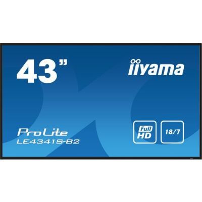 Iiyama PROLITE Digital Signage Flatscreen 43" Full HD IPS, 2x 10W, VGA, 2x HDMI