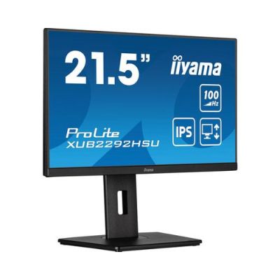 iiyama ProLite XUB2292HSU-B6, 55,9 cm (22"), 1920 x 1080 Pixels, Full HD, LED, 0,4 ms, Zwart