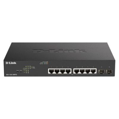 D-Link DGS-1100-10MPV2, Managed, L2, Gigabit Ethernet (10/100/1000), Power over Ethernet (PoE), Rack
