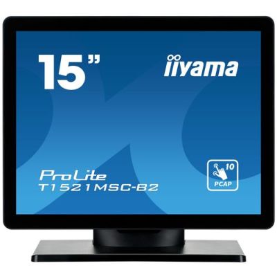 iiyama ProLite T1521MSC-B2, 38,1 cm (15"), 1024 x 768 Pixels, XGA, LED, 8 ms, Zwart