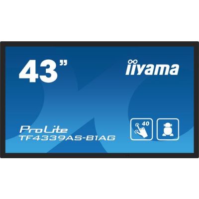 Iiyama PROLITE Touch Digital Signage Flatscreen 43" 4K UHD IPS, 2x 10W, LAN, DisplayPort, 2x HDMI
