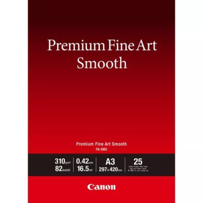 Canon FA-SM2, Glad, 310 g/m², Inkjet, A3, 29.7x42 cm, Wit