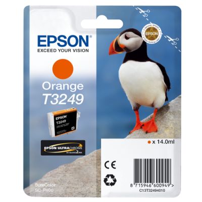 Epson T3249 Orange, Inkt op pigmentbasis, 14 ml, 980 pagina's, 1 stuk(s)