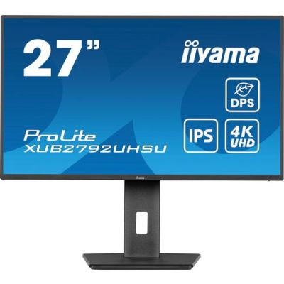 iiyama ProLite XUB2792UHSU-B6, 68,6 cm (27"), 3840 x 2160 Pixels, 4K Ultra HD, LED, 4 ms, Zwart
