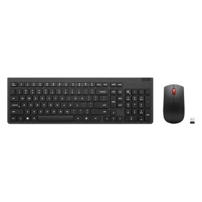 Lenovo 4X31N50745, Volledige grootte (100%), Draadloos, RF Draadloos, QWERTY, Zwart, Inclusief muis