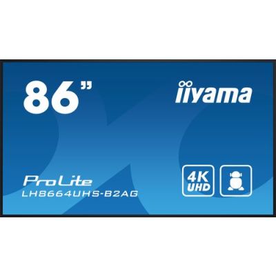 iiyama LH8664UHS-B2AG, Digitale signage flatscreen, 2,18 m (86"), 3840 x 2160 Pixels, Wifi, 24/7