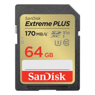 SanDisk SDSDXW2-064G-GNCIN, 64 GB, SDXC, Klasse 10, 170 MB/s, 60 MB/s, Class 3 (U3)