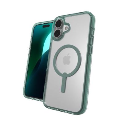 ZAGG Santa Cruz Snap, Hoes, Apple, iPhone 16+, 17 cm (6.7"), Groen, Transparant