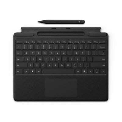 Microsoft Surface Pro Keyboard + Slim Pen, QWERTY, Touchpad, Microsoft, Surface Pro 11 Surface Pro 1