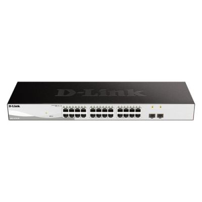 D-Link DGS-1210-26, Managed, L2, Gigabit Ethernet (10/100/1000), Rack-montage, 1U