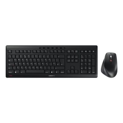 CHERRY STREAM DESKTOP COMFORT, Draadloos, RF Draadloos, Schaar-toetsschakelaar, QWERTY, Zwart, Inclu