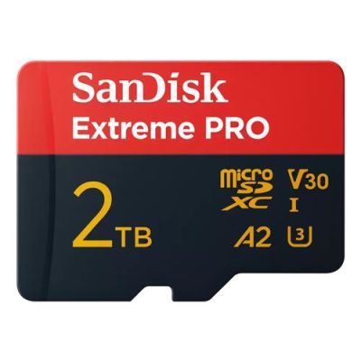 SanDisk Extreme PRO, 2 TB, MicroSDXC, Klasse 10, UHS-I, 250 MB/s, 150 MB/s