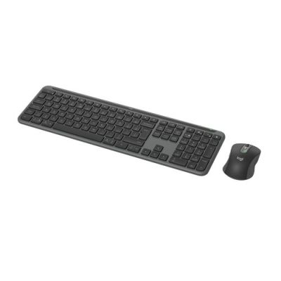 Logitech MK950 Signature Slim, Draadloos, RF-draadloos + Bluetooth, Schaar-toetsschakelaar, QWERTY,