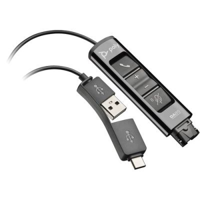 POLY DA85 USB naar QD adapter, Interface-adapter, 30 g, Zwart