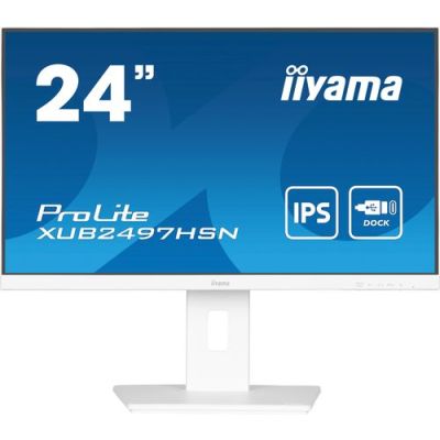 iiyama ProLite XUB2497HSN-W2, 60,5 cm (23.8"), 1920 x 1080 Pixels, Full HD, LED, 1 ms, Wit